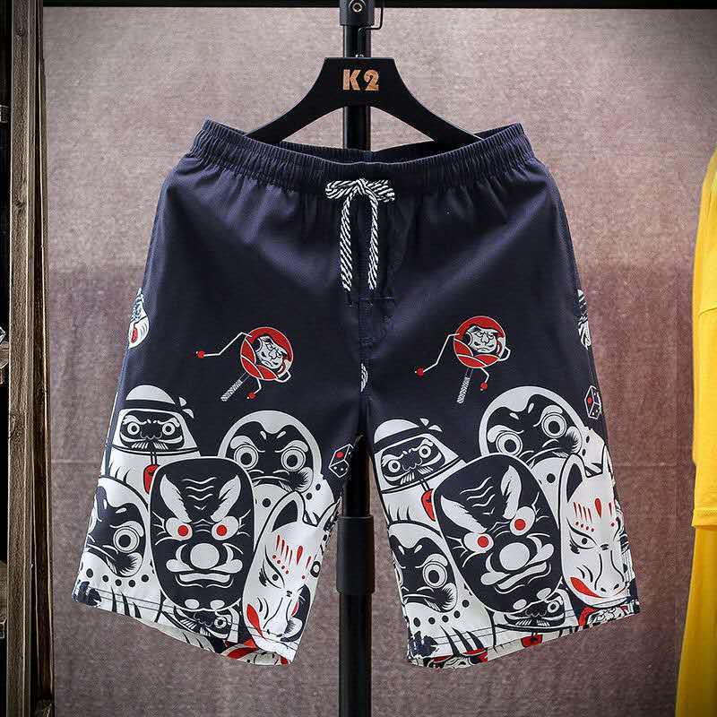 Beach Pants Men's Five-point Pants Loose Couple Shorts Big Pants Pants